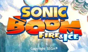 Sonic Boom - Fire & Ice (Europe) (En,Fr,De,Es,It) screen shot title